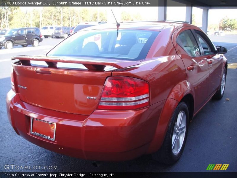 Sunburst Orange Pearl / Dark Slate Gray/Light Slate Gray 2008 Dodge Avenger SXT