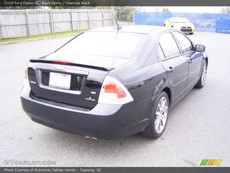 Black Ebony / Charcoal Black 2008 Ford Fusion SE