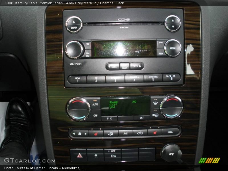 Alloy Grey Metallic / Charcoal Black 2008 Mercury Sable Premier Sedan