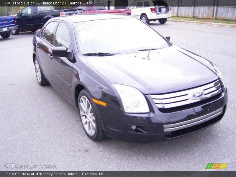 Black Ebony / Charcoal Black 2008 Ford Fusion SE