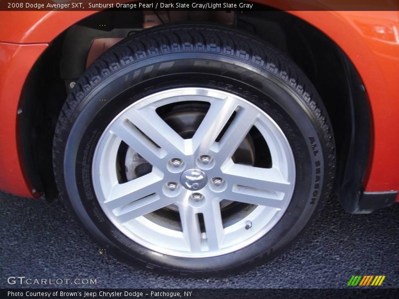 Sunburst Orange Pearl / Dark Slate Gray/Light Slate Gray 2008 Dodge Avenger SXT
