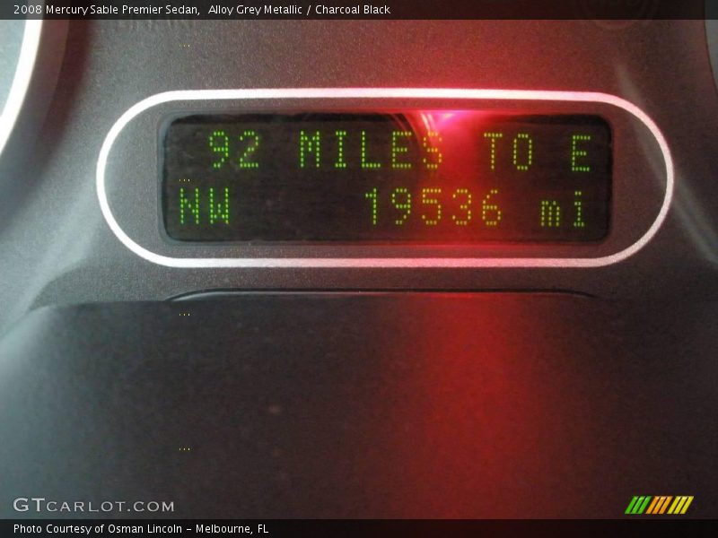 Alloy Grey Metallic / Charcoal Black 2008 Mercury Sable Premier Sedan