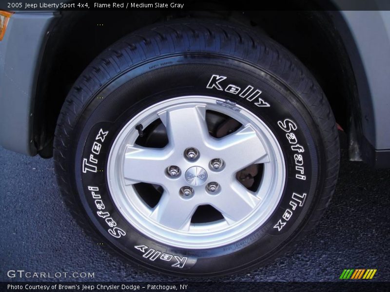 Flame Red / Medium Slate Gray 2005 Jeep Liberty Sport 4x4