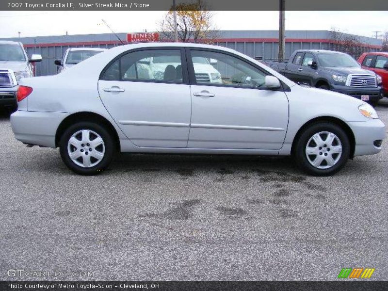 Silver Streak Mica / Stone 2007 Toyota Corolla LE