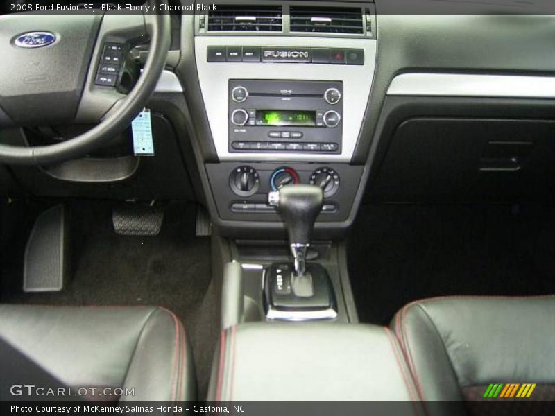 Black Ebony / Charcoal Black 2008 Ford Fusion SE