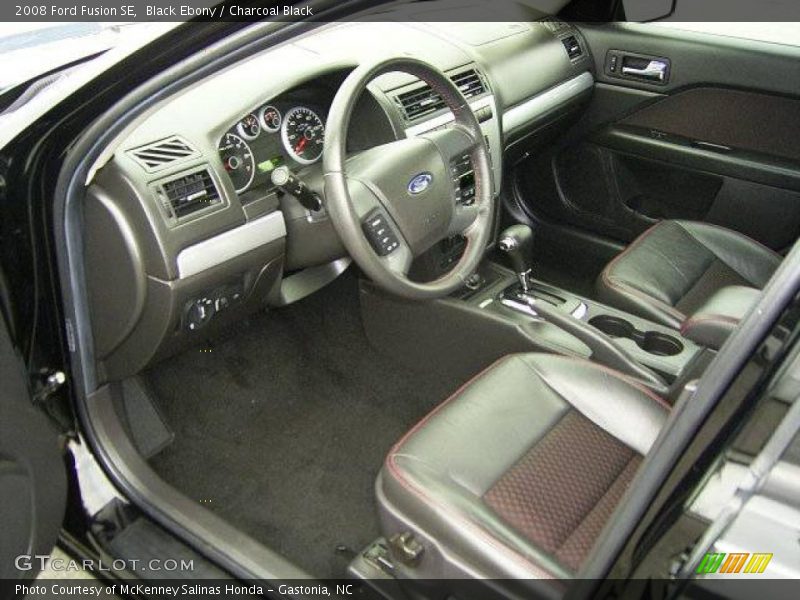 Black Ebony / Charcoal Black 2008 Ford Fusion SE
