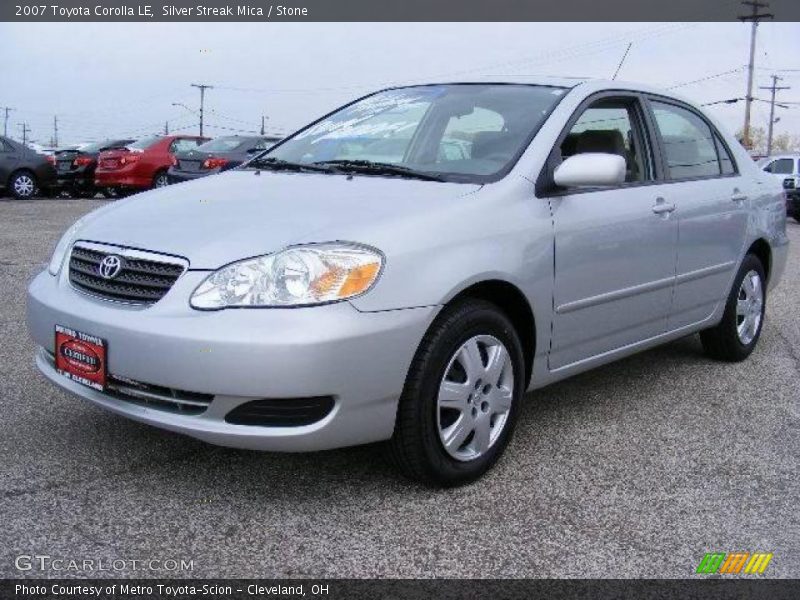 Silver Streak Mica / Stone 2007 Toyota Corolla LE