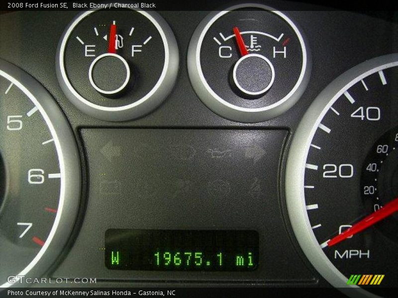 Black Ebony / Charcoal Black 2008 Ford Fusion SE