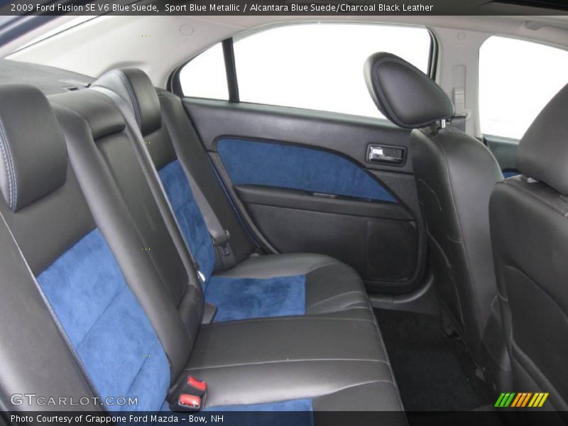 Sport Blue Metallic / Alcantara Blue Suede/Charcoal Black Leather 2009 Ford Fusion SE V6 Blue Suede