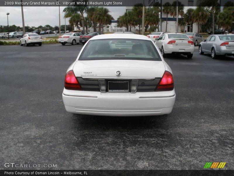 Vibrant White / Medium Light Stone 2009 Mercury Grand Marquis LS