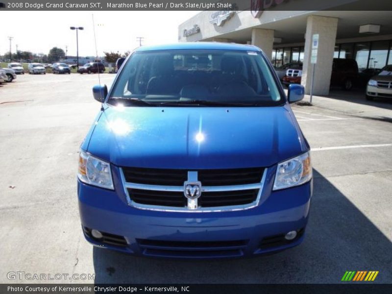 Marathon Blue Pearl / Dark Slate/Light Shale 2008 Dodge Grand Caravan SXT