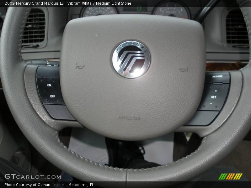 Vibrant White / Medium Light Stone 2009 Mercury Grand Marquis LS