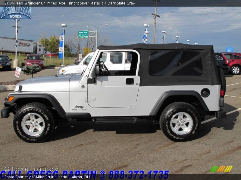 Bright Silver Metallic / Dark Slate Gray 2006 Jeep Wrangler Unlimited 4x4