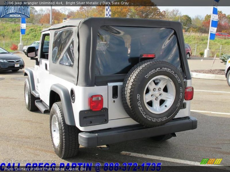 Bright Silver Metallic / Dark Slate Gray 2006 Jeep Wrangler Unlimited 4x4