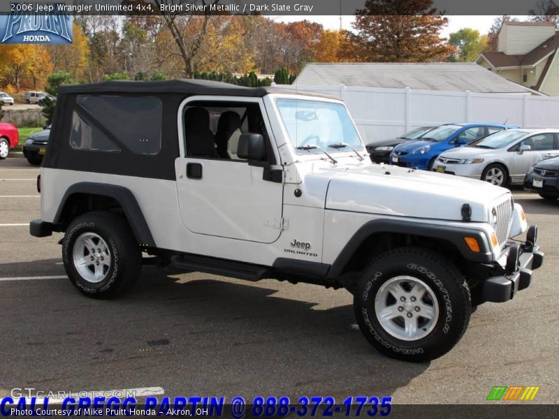 Bright Silver Metallic / Dark Slate Gray 2006 Jeep Wrangler Unlimited 4x4