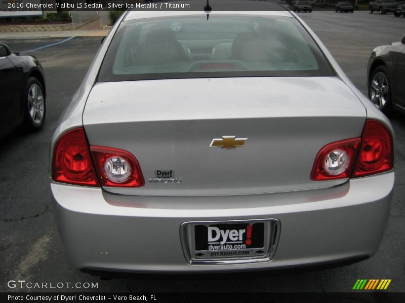 Silver Ice Metallic / Titanium 2010 Chevrolet Malibu LS Sedan