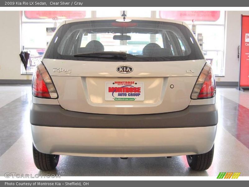 Clear Silver / Gray 2009 Kia Rio LX Sedan