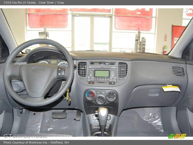 Clear Silver / Gray 2009 Kia Rio LX Sedan