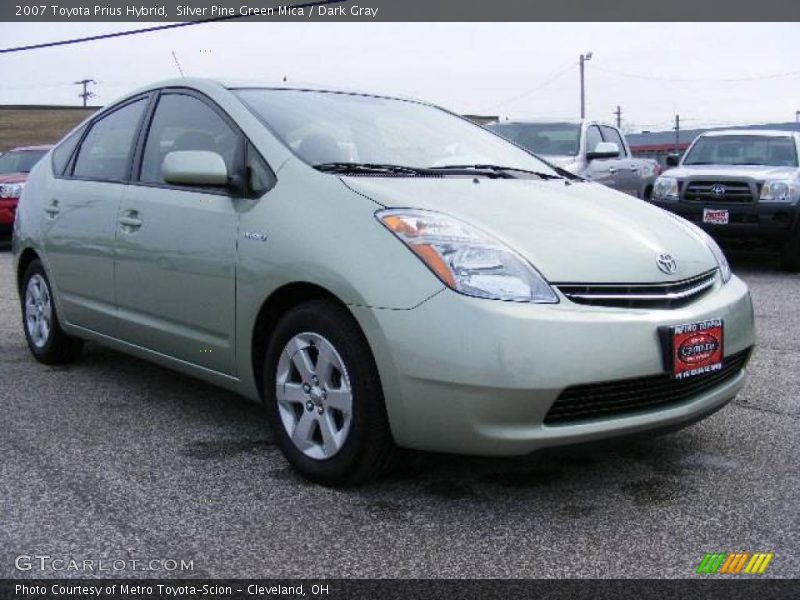 Silver Pine Green Mica / Dark Gray 2007 Toyota Prius Hybrid