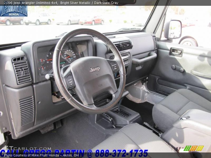Bright Silver Metallic / Dark Slate Gray 2006 Jeep Wrangler Unlimited 4x4