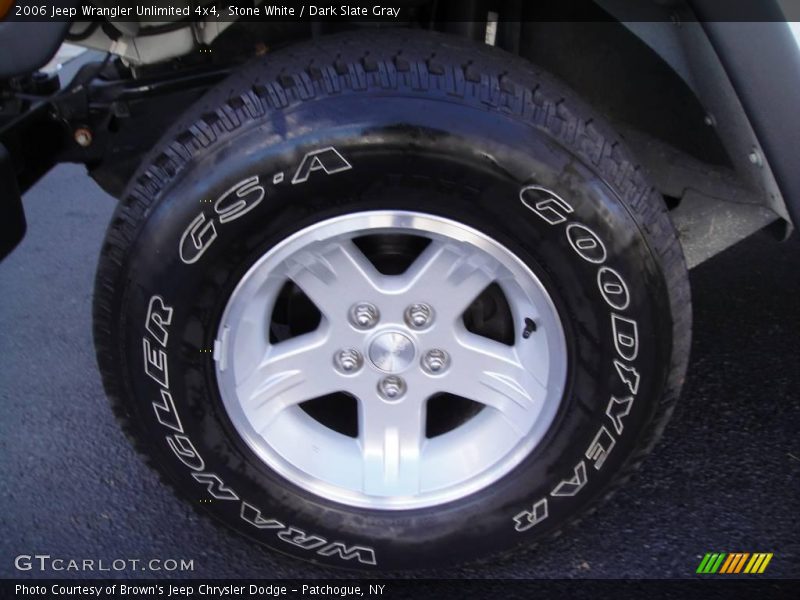 Stone White / Dark Slate Gray 2006 Jeep Wrangler Unlimited 4x4