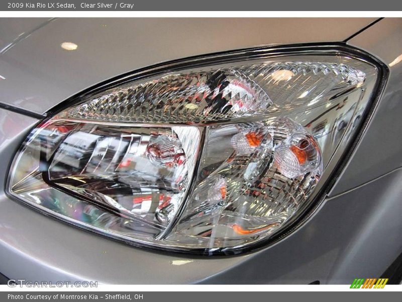 Clear Silver / Gray 2009 Kia Rio LX Sedan