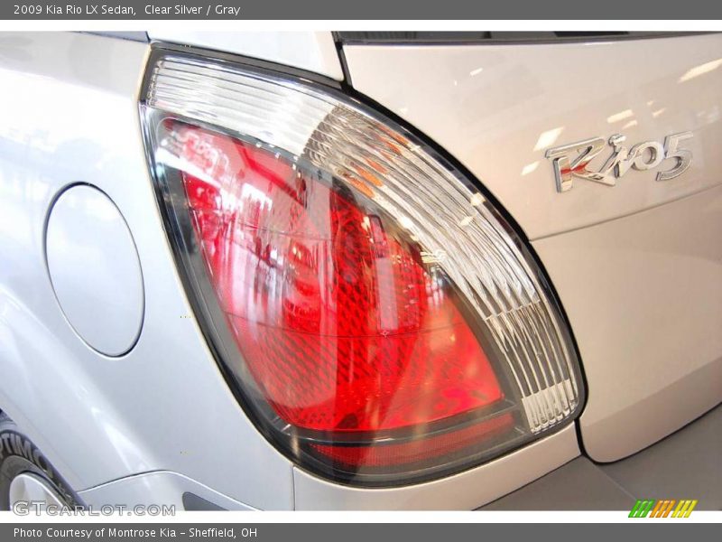 Clear Silver / Gray 2009 Kia Rio LX Sedan