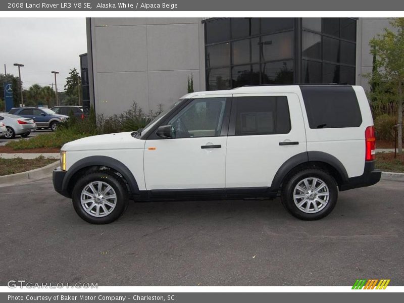 Alaska White / Alpaca Beige 2008 Land Rover LR3 V8 SE