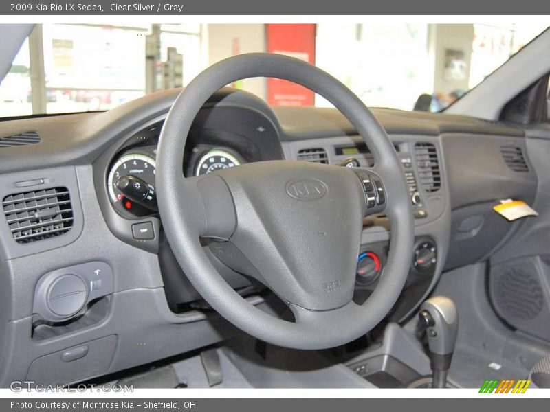 Clear Silver / Gray 2009 Kia Rio LX Sedan