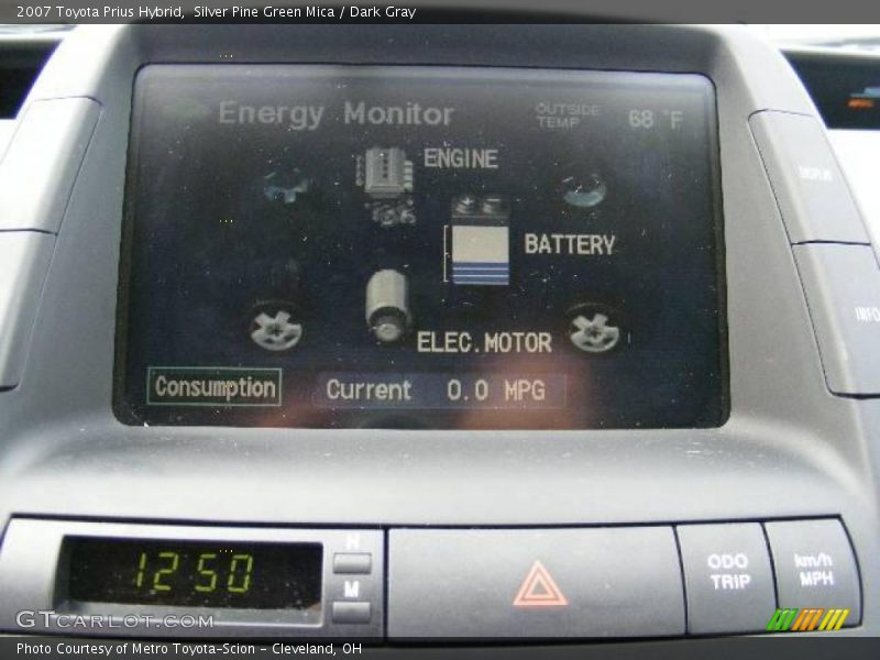 Silver Pine Green Mica / Dark Gray 2007 Toyota Prius Hybrid