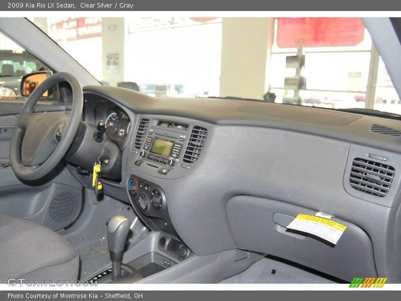 Clear Silver / Gray 2009 Kia Rio LX Sedan