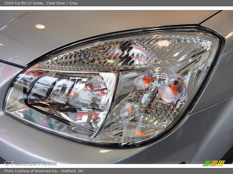 Clear Silver / Gray 2009 Kia Rio LX Sedan
