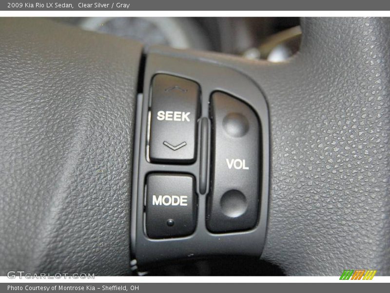 Clear Silver / Gray 2009 Kia Rio LX Sedan
