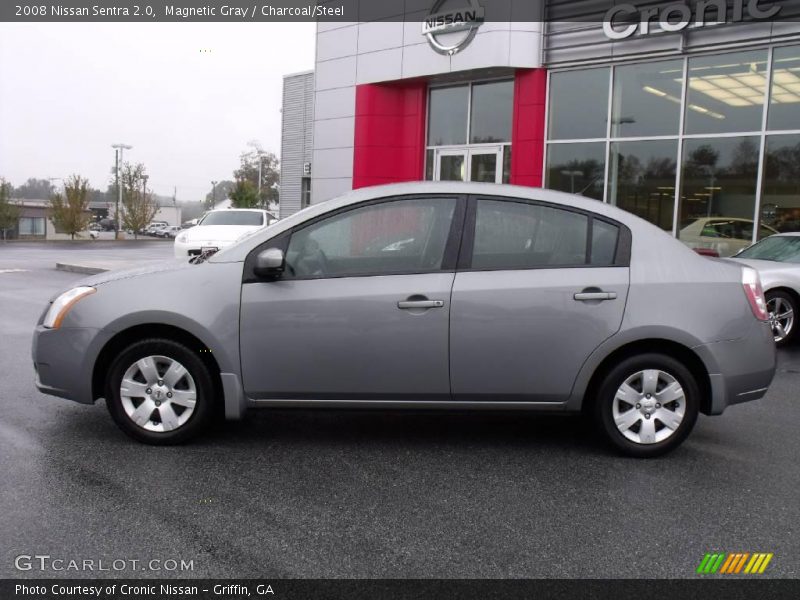 Magnetic Gray / Charcoal/Steel 2008 Nissan Sentra 2.0
