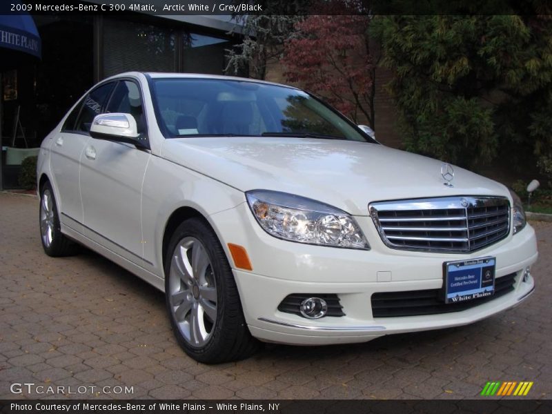 Arctic White / Grey/Black 2009 Mercedes-Benz C 300 4Matic