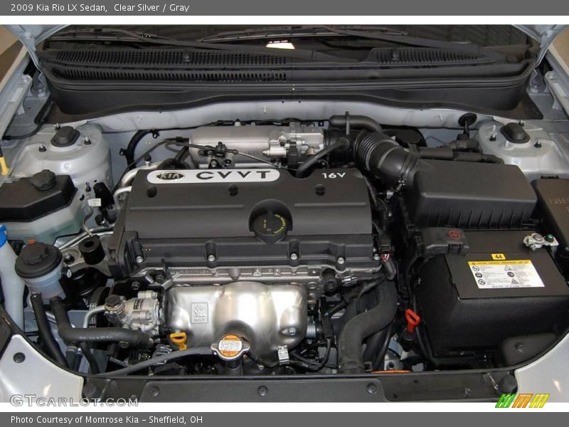 Clear Silver / Gray 2009 Kia Rio LX Sedan