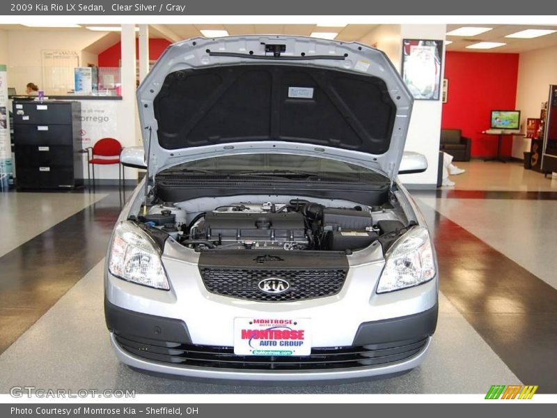 Clear Silver / Gray 2009 Kia Rio LX Sedan