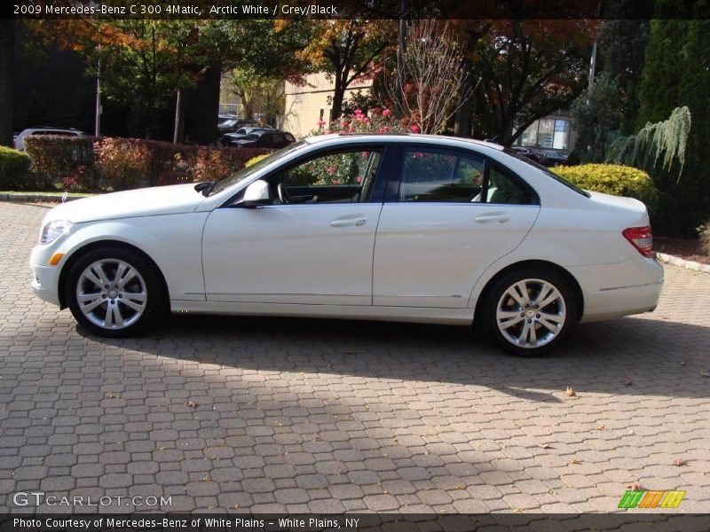 Arctic White / Grey/Black 2009 Mercedes-Benz C 300 4Matic