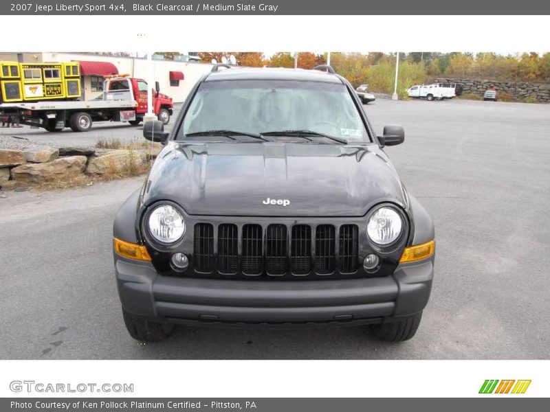 Black Clearcoat / Medium Slate Gray 2007 Jeep Liberty Sport 4x4