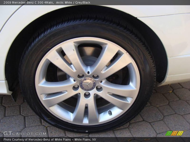 Arctic White / Grey/Black 2009 Mercedes-Benz C 300 4Matic