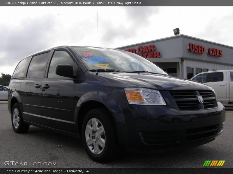 Modern Blue Pearl / Dark Slate Gray/Light Shale 2009 Dodge Grand Caravan SE