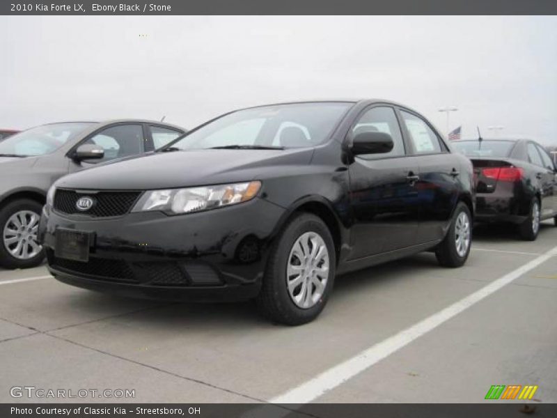 Ebony Black / Stone 2010 Kia Forte LX