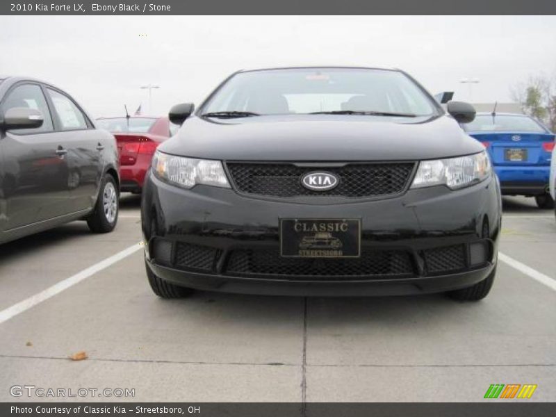 Ebony Black / Stone 2010 Kia Forte LX