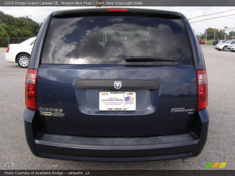Modern Blue Pearl / Dark Slate Gray/Light Shale 2009 Dodge Grand Caravan SE
