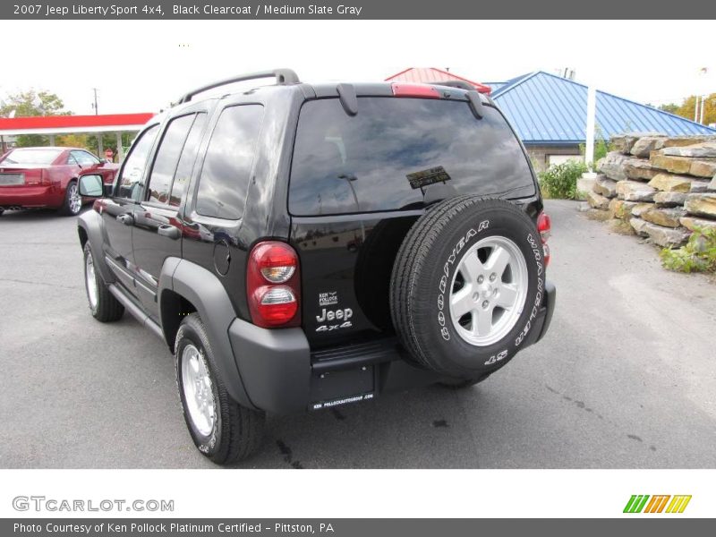 Black Clearcoat / Medium Slate Gray 2007 Jeep Liberty Sport 4x4