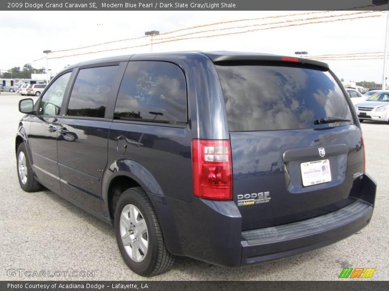 Modern Blue Pearl / Dark Slate Gray/Light Shale 2009 Dodge Grand Caravan SE