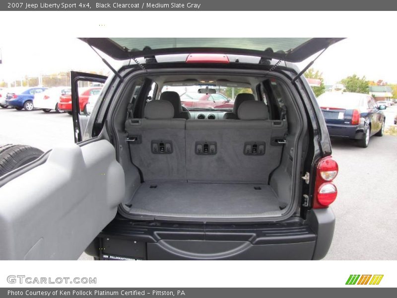 Black Clearcoat / Medium Slate Gray 2007 Jeep Liberty Sport 4x4