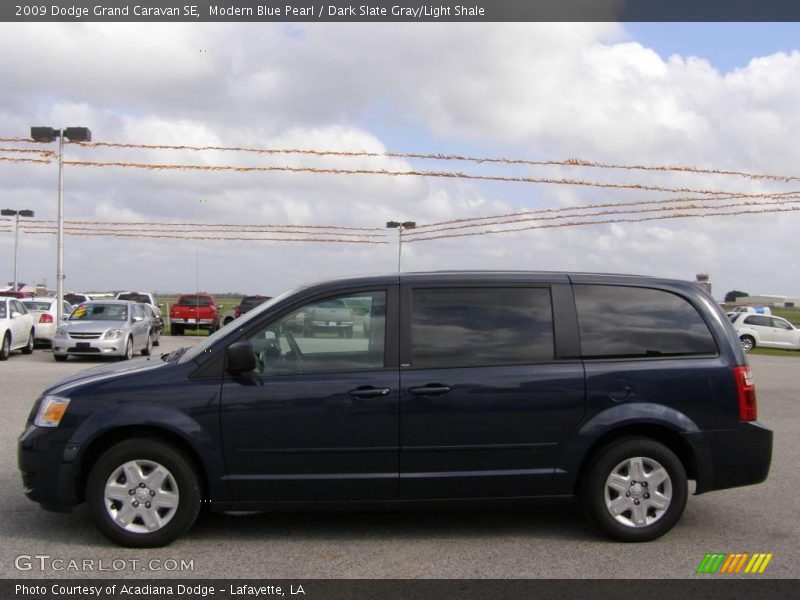 Modern Blue Pearl / Dark Slate Gray/Light Shale 2009 Dodge Grand Caravan SE