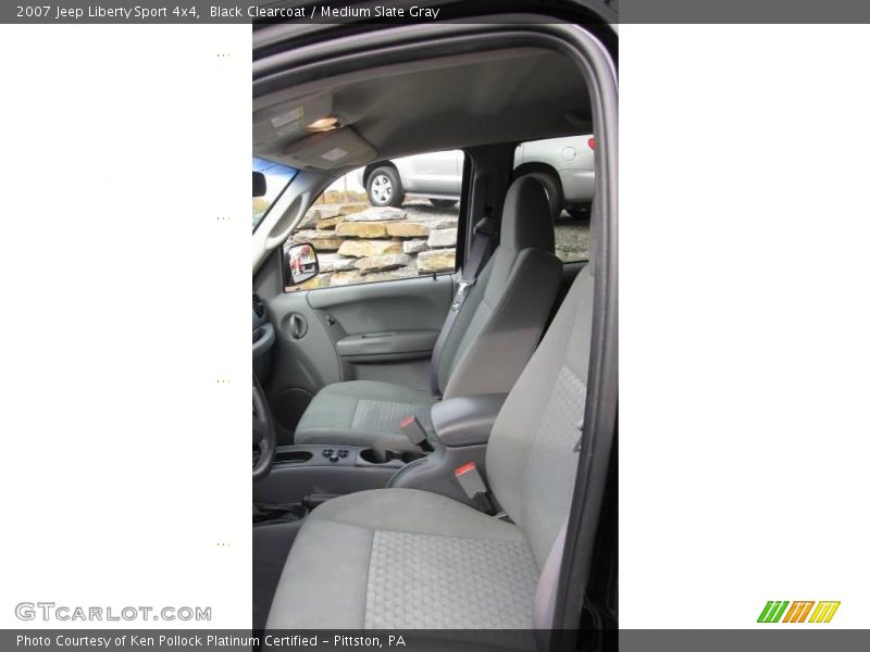 Black Clearcoat / Medium Slate Gray 2007 Jeep Liberty Sport 4x4
