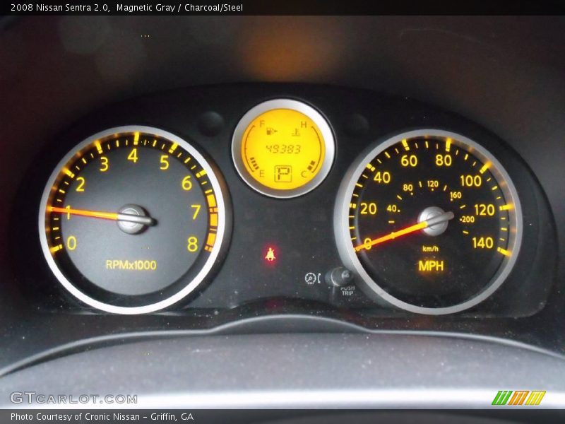 Magnetic Gray / Charcoal/Steel 2008 Nissan Sentra 2.0